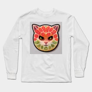 Kiwi & Strawberry Cat Long Sleeve T-Shirt